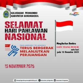 Hari Pahlawan Nasional Yuk Kibarkan Bendera Merah Putih Satu Tiang Penuh pada 10 November 2025