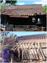 Baznas Gunungkidul Salurkan Bantuan Rehap Rumah Tidak Layak Huni (RTLH)